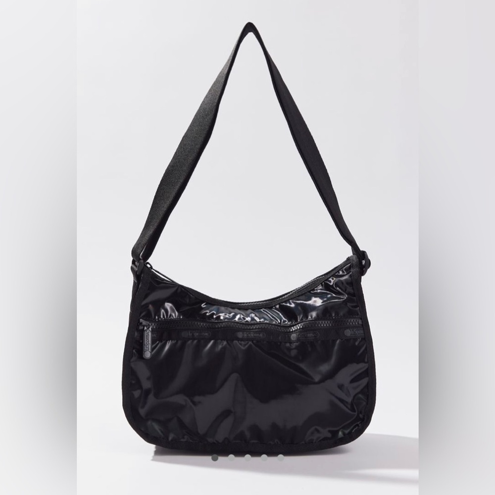 NEW! LeSportsac Classic Hobo Coated Nylon Shoulder Bag Black $120